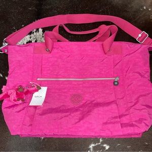 Kipling tote bag! Super cute pink bag.